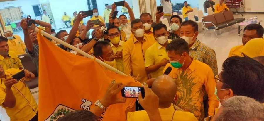 Terpilih Sebagai Ketua DPD ll Partai Golkar Rohil, Afrizal Sintong Ajak Kader Bersama Besarkan Partai