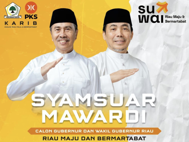 Maju Pilgubri, Ini Visi Misi dan 15 Program Unggulan Syamsuar-Mawardi