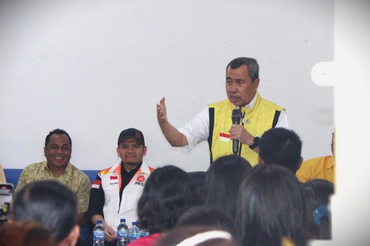 Kampanye Perdana di Pelalawan, Cagubri SYAMSUAR Disambut Positif Masyarakat Ramai