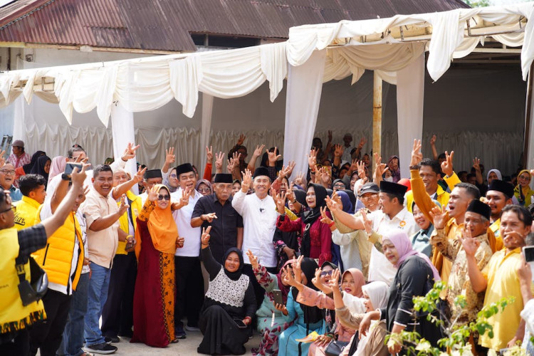 Masyarakat Pasir Penyu INHU Antusias Sambut Kampanye Syamsuar, Cagub Riau Nomor Urut 3