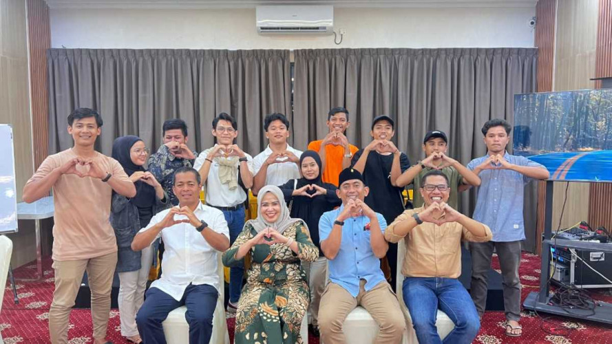 Relawan Hima Kosgoro 1957 Kota Pekanbaru Solid Menangkan Pasangan Idaman