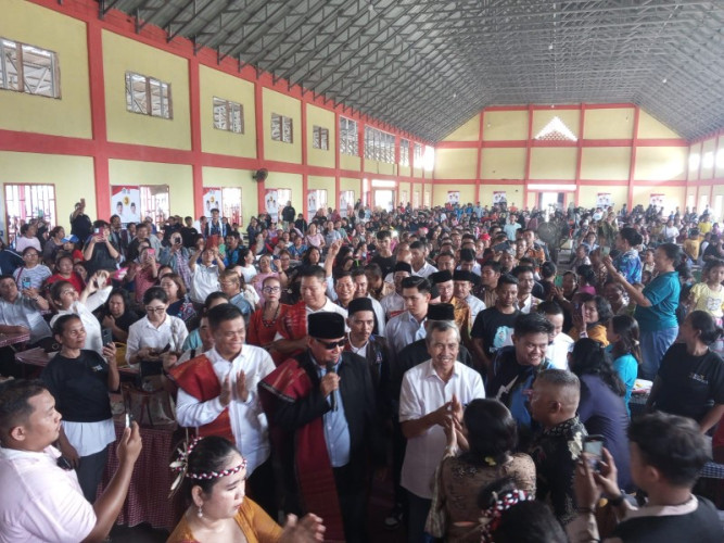 IPK Riau Gelar Kampanye Bersama Cagubri Nomor Urut 3 Syamsuar, Masyarakat Hadir Tumpah Ruah