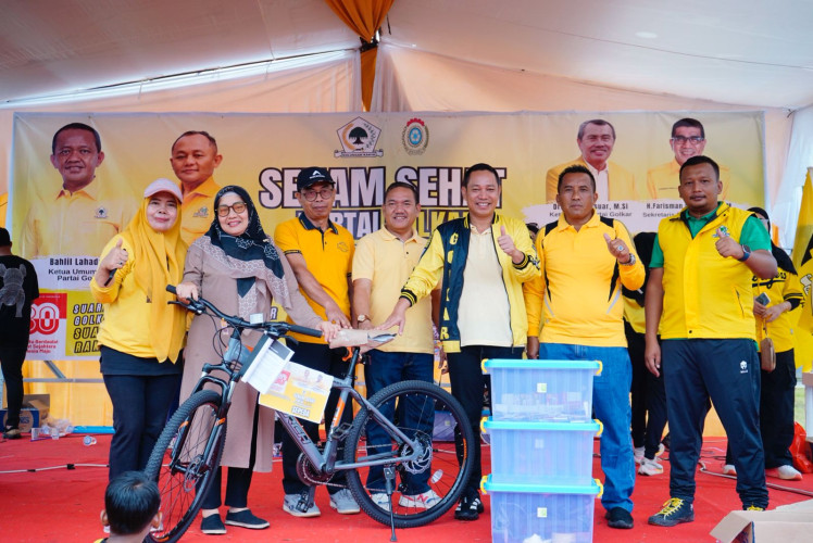DPD Golkar Siak Gelar Senam Sehat Bersama Masyarakat