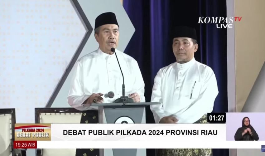 Paslon Suwai Nomor Urut 3 Tampil Meyakinkan Menguasai Materi Debat Pilgubri