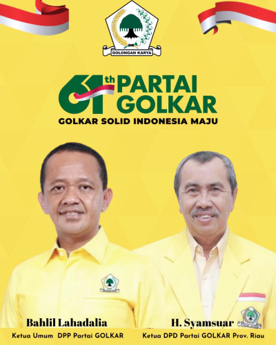 H. Syamsuar: 61 Tahun Golkar, Mengabdi Tanpa Henti untuk Indonesia