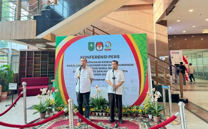 Paslon SUWAI Jalani Tes Kesehatan di RSUD Arifin Ahmad