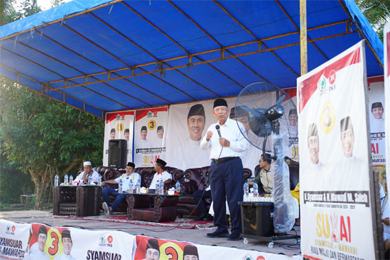 Saleh Djasit, Tokoh Riau dan Mantan Gubri Turun Langsung ke Masyarakat, Kampanye Menangkan Cagubri Nomor Urut 