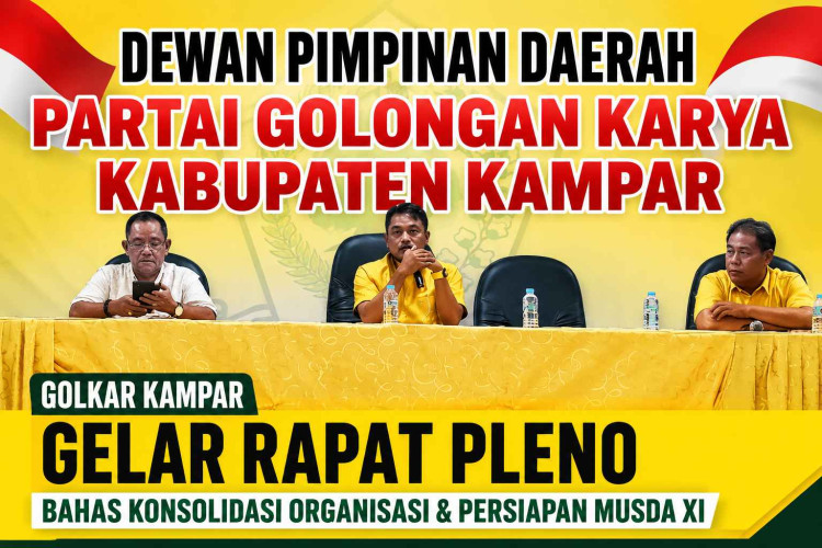 Golkar Kampar Gelar Pleno, Bahas Konsolidasi Organisasi hingga Persiapan Musda XI