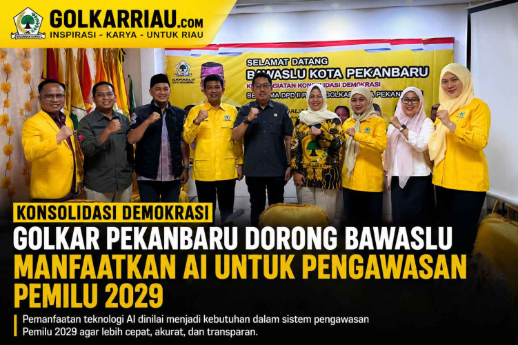 Golkar Pekanbaru Dorong Bawaslu Manfaatkan AI untuk Perkuat Pengawasan Pemilu 2029