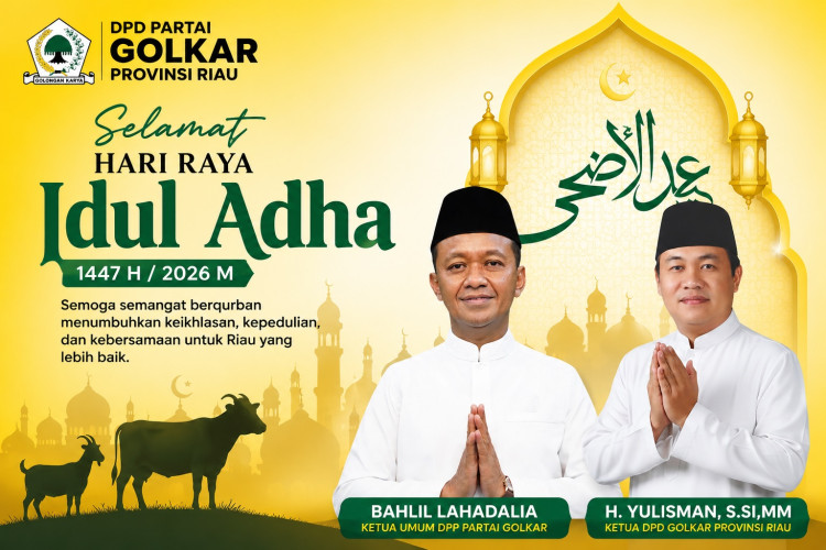 Iduladha 1447 H, Golkar Riau Ajak Masyarakat Perkuat Ukhuwah dan Kepedulian